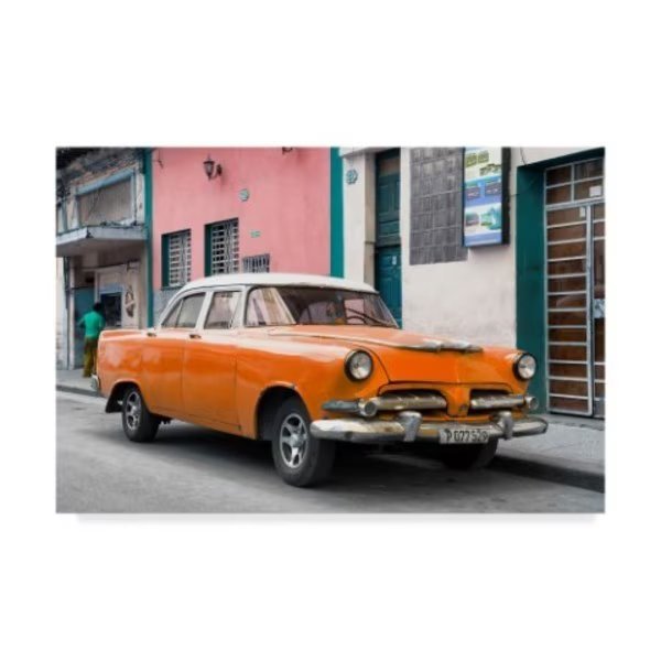 Philippe Hugonnard 'Classic Orange Car' Canvas Art, 22x32, Trademark Fine Art, Mfr#: PH00644-C2232GG